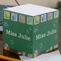 Teacher's Little Learners Personalized Note Cube