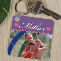Personalized Mother Photo Key Chain