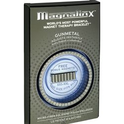 Magnalinx Gunmetal Magnet Therapy Bracelet