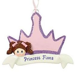 Personalized Princess Crown Ornament