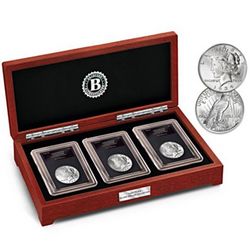 Last Year Of Issue Peace Silver Dollars Boxed Set