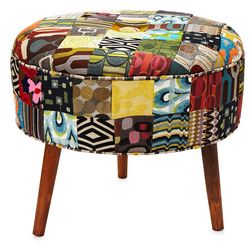 Reclaimed Patchwork Ottoman