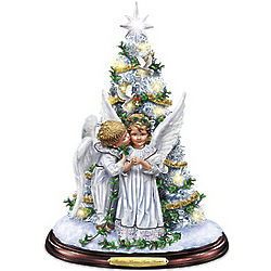 Mistletoe Kisses From Heaven Tabletop Christmas Tree