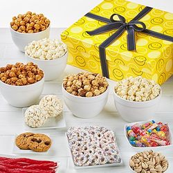 Smiley Dot Jumbo Popcorn Sampler Gift Box