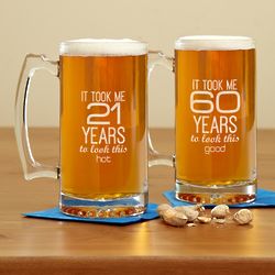 It Took This Long to Look This Good Birthday Beer Mug