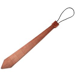 Personalized Wooden Striped Wood Tie