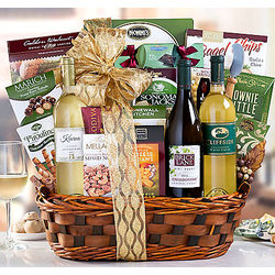 California Wine and Snack Collection Gift Basket
