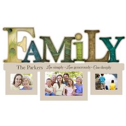 Live Love Care Family Photo Frame Wall Collage