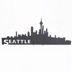 Decorative Metal Seattle Skyline Plaque