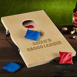 Beer League Engraved Bean Bag Toss Game