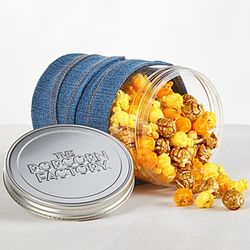 Denim Wrapped Popcorn Canister