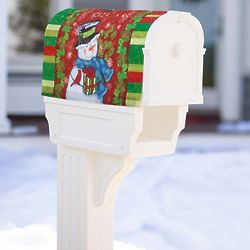 Holiday Snowman Magnetic Mailbox Cover