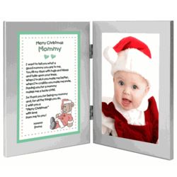Mommy Christmas Framed Poem from Daughter or Son