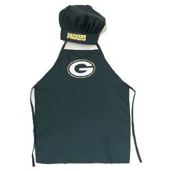 Green Bay Packers Apron and Chef Hat Set