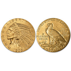 Indian Head Sunken Relief 1908 Gold Coin