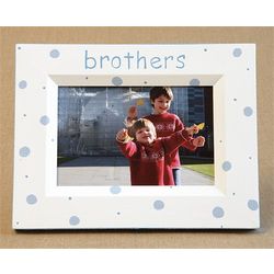 Hand Painted Brothers Picture Frame