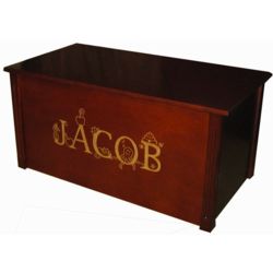 Personalized Handcrafted Cherry Wood Toy Box