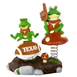 Texas Longhorns Springy Frog Garden Figurine