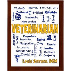 Veterinarian Expressions Personalized Plaque