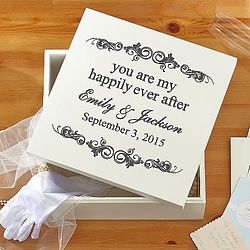 Personalized Happily Ever After Keepsake Box
