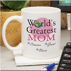 World's Greatest Mom Personalized Mug