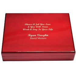 Choose a Job You Love Personalized Humidor