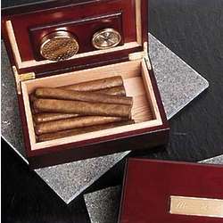 Personalized Cherry Wood Cigar Humidor