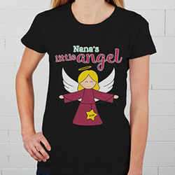 Her Angels Personalized Holiday T-Shirt