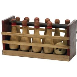 10 Pin Wood Bowling Set