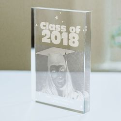 Engraved Graduation Photo Paperweight