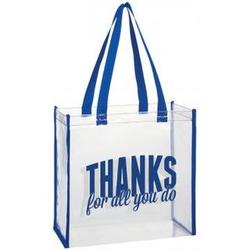 Thanks for All You Do Clear Stadium Tote Bag