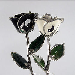 11" Yin-Yang Couple Roses
