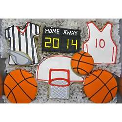 Personalized Basketball Team Sugar Cookie Gift Tin
