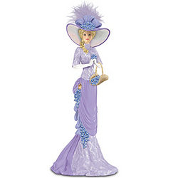 Thomas Kinkade Alzheimer's Research Support Lady Figurine