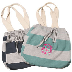 Monogrammed Jersey Tote