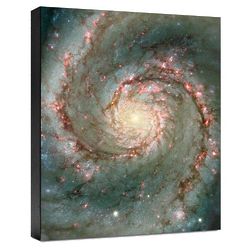 The Heart of the Whirlpool Galaxy Hubble Image Canvas Art Print