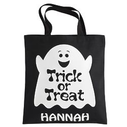 Personalized Ghostly Glow Halloween Treat Bag