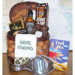 Gone Fishing Gift Basket