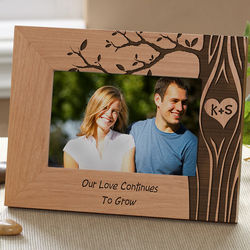 Carved in Love Personalized Photo Frame
