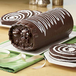 Winter Forest Chocolate Log