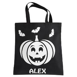 Personalized Ghostly Glow Pumpkin Treat Bag