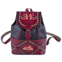 Ancient Elegance Leather Backpack