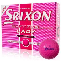 Srixon Soft Feel Lady Passion Pink Personalized Golf Balls