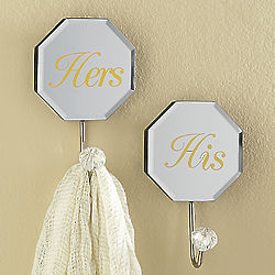 His and Hers Mirror Wall Hooks