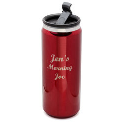 Personalized Can Design Travel Mug in Red