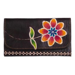 Flower of the Earth Leather Wallet