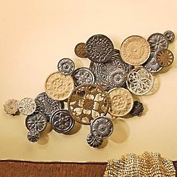 Vintage Button Wall Art Collage