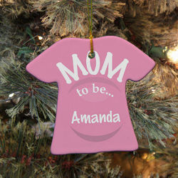 Personalized Ceramic New Mom Ornament