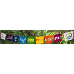 9 Peace Flags Banner