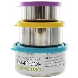 Trio Stainless Steel Leak Proof Nesting Containers